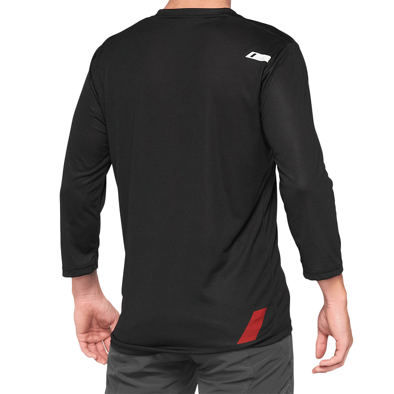 100% AIRMATIC 3/4 SLEEVE JERSEY NEGRO ROJO