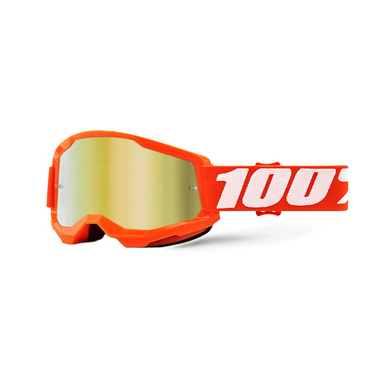 100% GAFAS STRATA 2 GOGGLE NARANJA - MIRROR ORO LENS