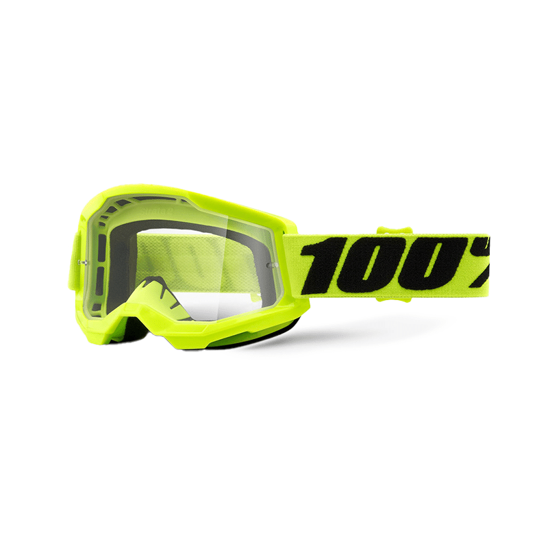 100% GAFAS STRATA 2 GOGGLE YELLOW - CLEAR LENS