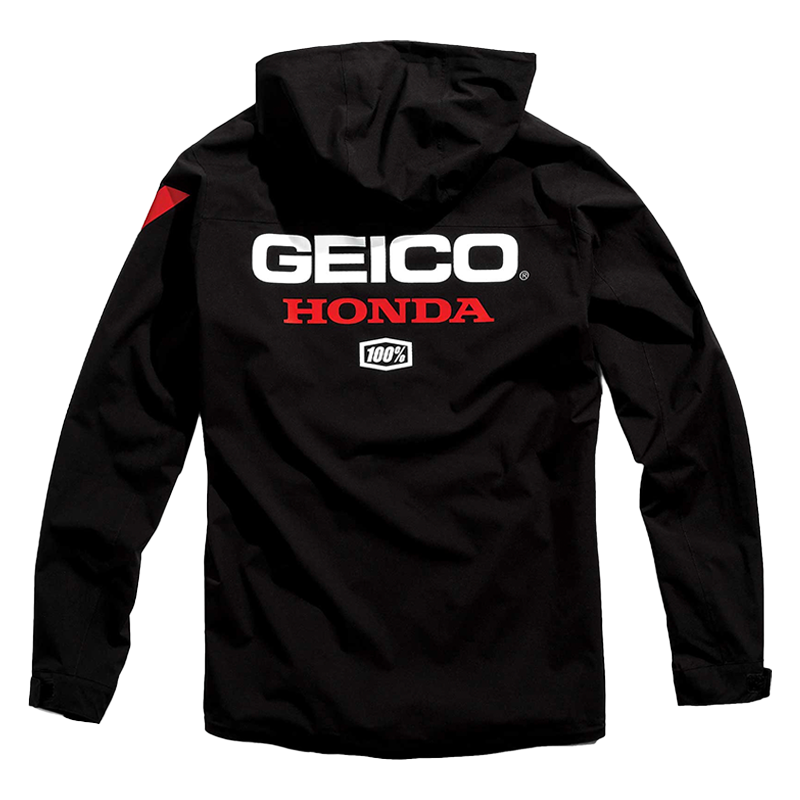 100% CAPSTONE HOODED JACKET GEICO HONDA