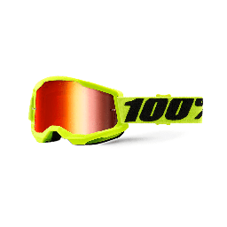 [AC.CP.GSL.AMA] 100% GAFAS STRATA 2 GOGGLE AMARILLO - MIRROR ROJO