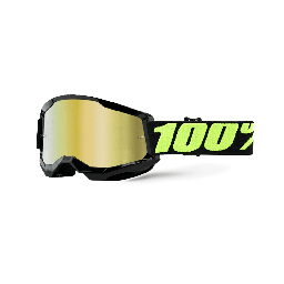 [AC.CP.GSU.AMA] 100% GAFAS STRATA 2 GOGGLE UPSOL - MIRROR ORO LENS